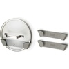 image:imageJoseph Joseph Duo  Set of 3 Pot and Pan Lid Holders Self Adhesive Wall Mount Storage Organiser Suitable for Lids Up to 24 cm 3M VHB Tape Included Grey