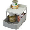 image:imageJoseph Joseph Duo 2tier Cupboard Organiser with Drawer Kitchen and Storage Organiser for Spices Packets and Cans GreyGrey