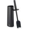 image:imageJoseph Joseph Flex 360 Advanced Smart Toilet Brush and Storage Holder Set with Antidrip AntiClog TripleAction Replaceable Brush Head  WhiteMatt Black
