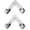 image:imageJoseph Joseph Space Set of 2 Pot and Pan Lid Holders Self Adhesive Wall Mount Storage Organizer Suitable for Lids up to 11 in 3M VHB Tape and Screws Included Stainless Steel
