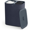 image:imageJoseph Joseph Tota Trio 90 liter238 gallon Laundry Hamper Separation Basket with lid 3 Removable Washing Bags with Handles EcruDark Blue