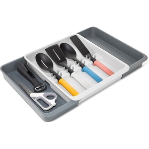 image:imageJoseph Joseph DrawerStore Knife Organizer holds up to 9 knives Kitchen Organization amp Drawer Storage  Compact GrayRecycled Plastic
