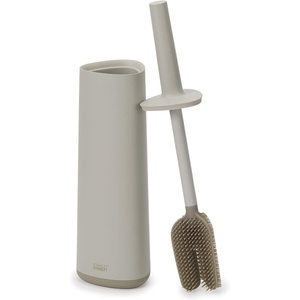 image:imageJoseph Joseph Flex 360 Advanced Smart Toilet Brush and Storage Holder Set with Antidrip AntiClog TripleAction Replaceable Brush Head  WhiteMatt Ecru