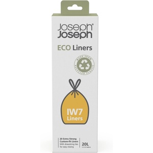 image:imageJoseph Joseph IW5 40L106 Gallon Eco Liners Recycled Trash Bags 20 Count 1 Pack  Grey20 Count Pack of 1