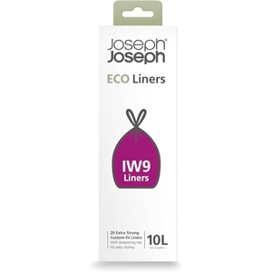 image:imageJoseph Joseph IW5 40L106 Gallon Eco Liners Recycled Trash Bags 20 Count 1 Pack  Grey26 gallons