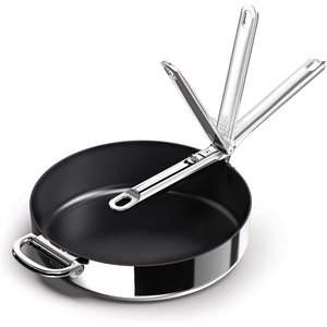 image:imageJoseph Joseph Space Steel 95 Nonstick StainlessSteel Frying Pan Skillet with Folding Handle Ceramic Coating Induction amp Oven Safe11