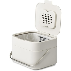 image:imageJoseph Joseph Stack Kitchen Food Intelligent Waste Compost Caddy Recycling Bin with Odor Filter 4 Litre  1 Gallon  StoneStone