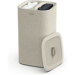 image:imageJoseph Joseph Tota Trio 90 liter238 gallon Laundry Hamper Separation Basket with lid 3 Removable Washing Bags with Handles EcruEcru