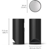 image:imageJoseph Joseph Arc 30L79 Slimline Pedal Bin with Easy Push Pedal Liner Pocket Odor Seal SoftClose Lid FingerprintProof Removable Inner Bucket Stainless SteelBlack