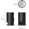 image:imageJoseph Joseph Arc 30L79 Slimline Pedal Bin with Easy Push Pedal Liner Pocket Odor Seal SoftClose Lid FingerprintProof Removable Inner Bucket Stainless SteelBlack