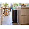 image:imageJoseph Joseph Arc 30L79 Slimline Pedal Bin with Easy Push Pedal Liner Pocket Odor Seal SoftClose Lid FingerprintProof Removable Inner Bucket Stainless SteelBlack