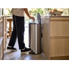 image:imageJoseph Joseph Arc 30L79 Slimline Pedal Bin with Easy Push Pedal Liner Pocket Odor Seal SoftClose Lid FingerprintProof Removable Inner Bucket Stainless SteelStainless Steel