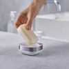 image:imageJoseph Joseph Bathroom Slim Compact Soap Dish Holder with NonSlip Base Matt BlackStainless Steel