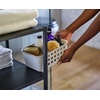 image:imageJoseph Joseph EasyStore  Bathroom essentials Storage Basket Organiser with Moveable tray Ecru Small1 Count Pack of 2