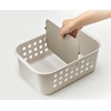image:imageJoseph Joseph EasyStore  Slimline Bathroom essentials Storage Basket Organiser with moveable pot and divider EcruLarge Pack of 1