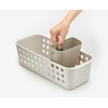 image:imageJoseph Joseph EasyStore  Slimline Bathroom essentials Storage Basket Organiser with moveable pot and divider EcruSlimline Pack of 2