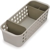 image:imageJoseph Joseph EasyStore  Slimline Bathroom essentials Storage Basket Organiser with moveable pot and divider EcruSlimline Pack of 2