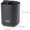 image:imageJoseph Joseph EasyStore  Toothbrush and Toothpaste Holder Caddy Bathroom Storage Countertop Organizer Large GreyWhiteBlack