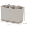 image:imageJoseph Joseph EasyStore  Toothbrush and Toothpaste Holder Caddy Bathroom Storage Countertop Organizer Large GreyWhiteEcru