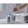 image:imageJoseph Joseph EasyStore  Toothbrush and Toothpaste Holder Caddy Bathroom Storage Countertop Organizer Large GreyWhiteStainless Steel