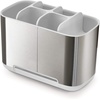 image:imageJoseph Joseph EasyStore  Toothbrush and Toothpaste Holder Caddy Bathroom Storage Countertop Organizer Large GreyWhiteStainless Steel