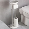 image:imageJoseph Joseph EasyStore Butler Toilet Paper Holder Stand and Spare Roll Storage with Shelf and Drawer Stainless SteelStand