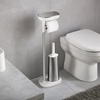 image:imageJoseph Joseph EasyStore Butler Toilet Paper Holder Stand and Spare Roll Storage with Shelf and Drawer Stainless SteelStand with Toilet Brush
