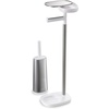 image:imageJoseph Joseph EasyStore Butler Toilet Paper Holder Stand and Spare Roll Storage with Shelf and Drawer Stainless SteelStand with Toilet Brush