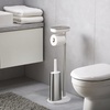 image:imageJoseph Joseph EasyStore Butler Toilet Paper Holder Stand and Spare Roll Storage with Shelf and Drawer Stainless SteelStand with Toilet Brush