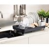 image:imageJoseph Joseph Extend Expandable Dish Drainer Rack with Removable Flatware Holder Swivel Draining Spout  StoneSage GreenGray