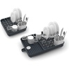 image:imageJoseph Joseph Extend Expandable Dish Drainer Rack with Removable Flatware Holder Swivel Draining Spout  StoneSage GreenGray
