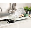 image:imageJoseph Joseph Extend Expandable Dish Drainer Rack with Removable Flatware Holder Swivel Draining Spout  StoneSage GreenLight StoneSage
