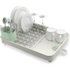 image:imageJoseph Joseph Extend Expandable Dish Drainer Rack with Removable Flatware Holder Swivel Draining Spout  StoneSage GreenLight StoneSage