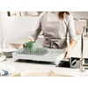 image:imageJoseph Joseph Extend Expandable Dish Drainer Rack with Removable Flatware Holder Swivel Draining Spout  StoneSage GreenLight StoneSage