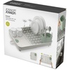 image:imageJoseph Joseph Extend Expandable Dish Drainer Rack with Removable Flatware Holder Swivel Draining Spout  StoneSage GreenLight StoneSage