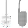 image:imageJoseph Joseph Flex Lite Silicone Toilet Brush with Slimline Holder Set Flexible Head drip AntiClog deep Clean  Stainless Steel2 pack