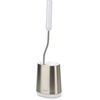 image:imageJoseph Joseph Flex Lite Silicone Toilet Brush with Slimline Holder Set Flexible Head drip AntiClog deep Clean  Stainless Steel2 pack