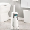 image:imageJoseph Joseph Flex Plus  Smart Hygienic Silicone Toilet Brush with Storage Bay Caddy flexible antidrip anticlog deep clean head  Large WhiteGreyGreyWhite