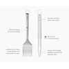 image:imageJoseph Joseph GrillOut 2piece Stainless Steel BBQ Utensil Set Turner amp Tongs Retractable Hfor compact storage Easyclean2 piece