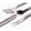 image:imageJoseph Joseph GrillOut 2piece Stainless Steel BBQ Utensil Set Turner amp Tongs Retractable Hfor compact storage Easyclean5 piece