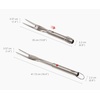 image:imageJoseph Joseph GrillOut Stainless Steel BBQ Turner Tongs 2in1 with Retractable Head for Compact Storage EasycleanFork