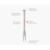 image:imageJoseph Joseph GrillOut Stainless Steel BBQ Turner Tongs 2in1 with Retractable Head for Compact Storage EasycleanFork