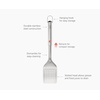 image:imageJoseph Joseph GrillOut Stainless Steel BBQ Turner Tongs 2in1 with Retractable Head for Compact Storage EasycleanTurner