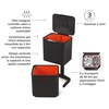 image:imageJoseph Joseph Intelligent Totem Compact Waste Separation amp Recycling UnitGraphite 40 Liter106 GallonCarbon Black