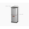 image:imageJoseph Joseph Intelligent Totem Compact Waste Separation amp Recycling UnitGraphite 40 Liter106 GallonStainless Steel