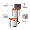 image:imageJoseph Joseph Intelligent Totem Compact Waste Separation amp Recycling UnitGraphite 40 Liter106 GallonStainless Steel