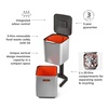 image:imageJoseph Joseph Intelligent Totem Compact Waste Separation amp Recycling UnitGraphite 40 Liter106 GallonStainless Steel