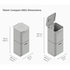 image:imageJoseph Joseph Intelligent Totem Compact Waste Separation amp Recycling UnitGraphite 40 Liter106 GallonStone