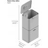 image:imageJoseph Joseph Intelligent Totem Compact Waste Separation amp Recycling UnitGraphite 40 Liter106 GallonStone