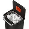 image:imageJoseph Joseph Intelligent Waste Titan Trash Can Compactor with Odor Filter Compacts up to 3x trash 30L79 Gallons Stainless SteelBlack